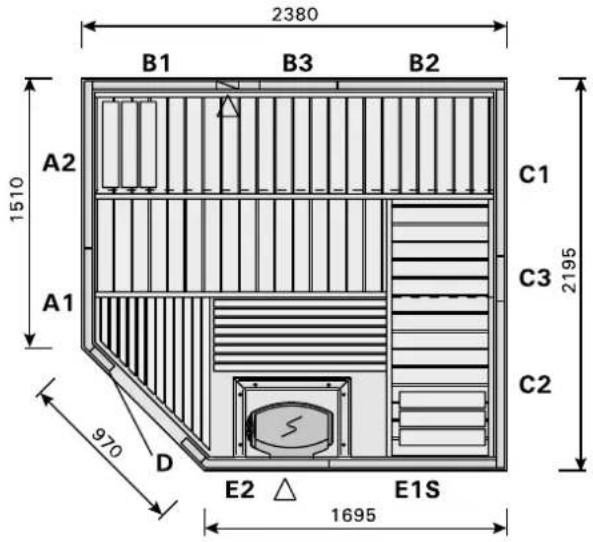 HARVIA Variant S1515R - INSTALACJA LAMPY W SAUNIE - 21