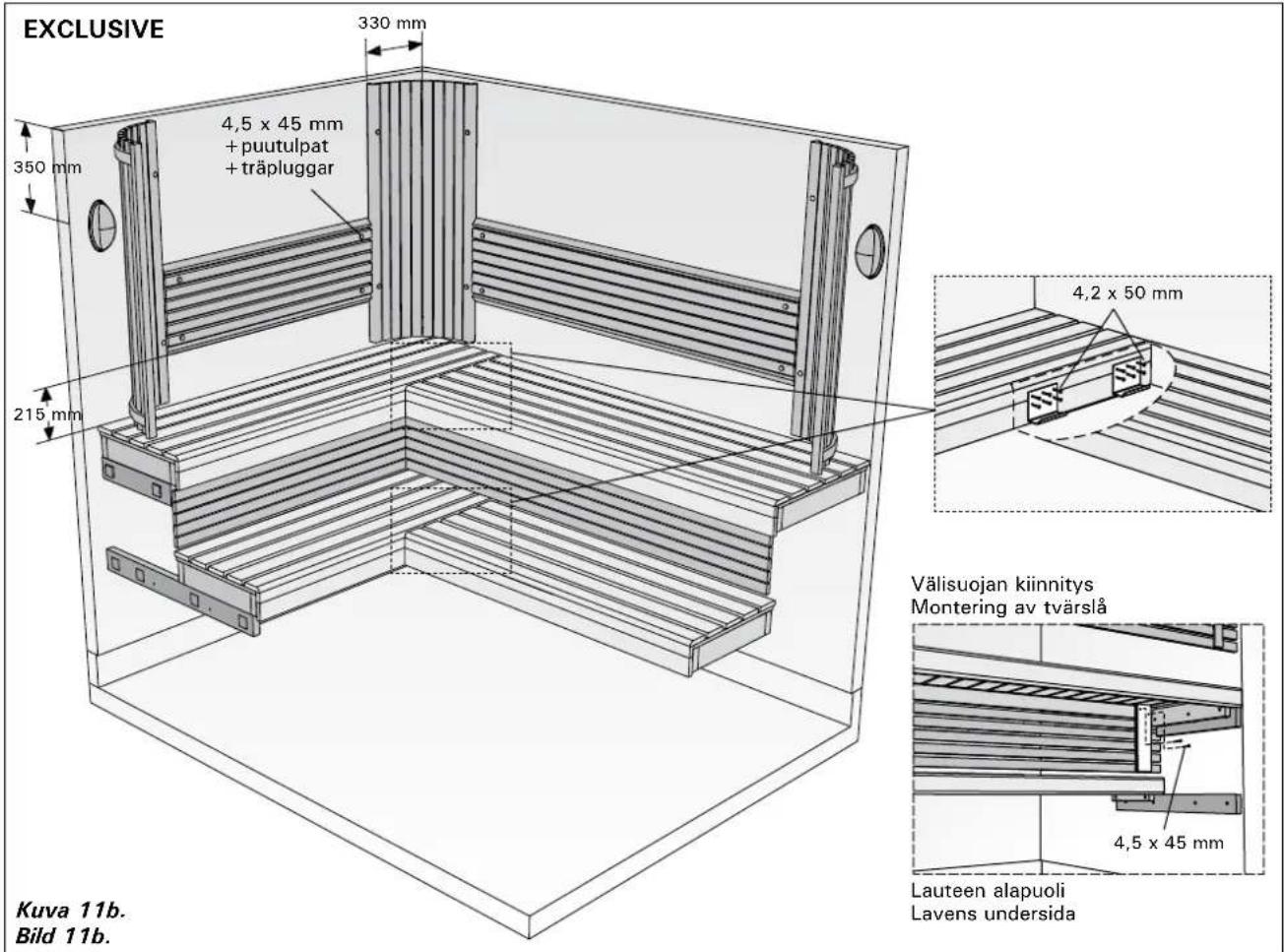 HARVIA Variant S1515R - Montering av lave - 4