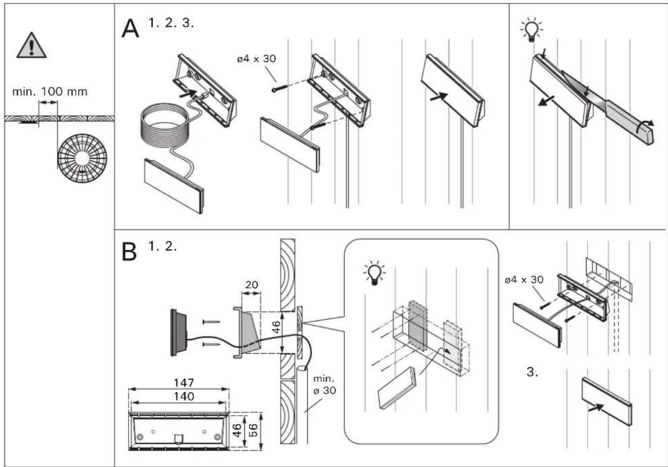 HARVIA Xafir CS170400 - Installazione del quadro di lavoro - 1