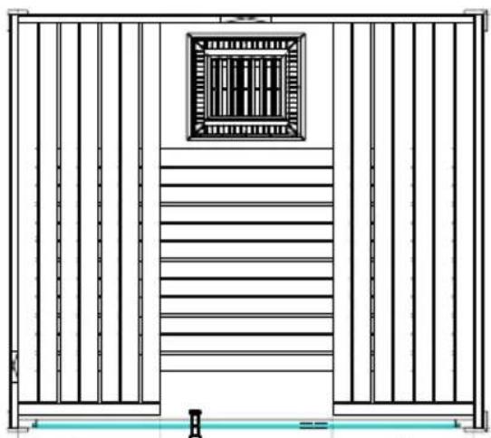 HARVIA Olympus 4020830 - Floor plan - 2