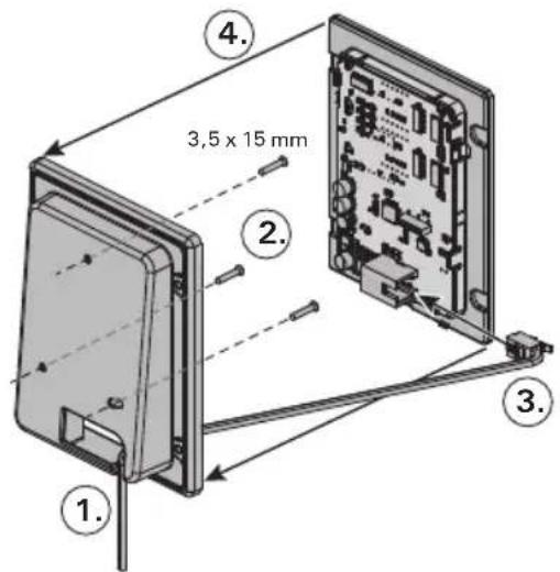 HARVIA Xenio CX004WIFI - INSTALLING THE CONTROL PANEL - 2