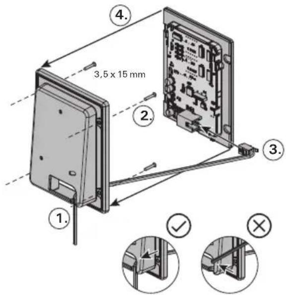 HARVIA Xenio CX004WIFI - INSTALLING THE CONTROL PANEL - 4