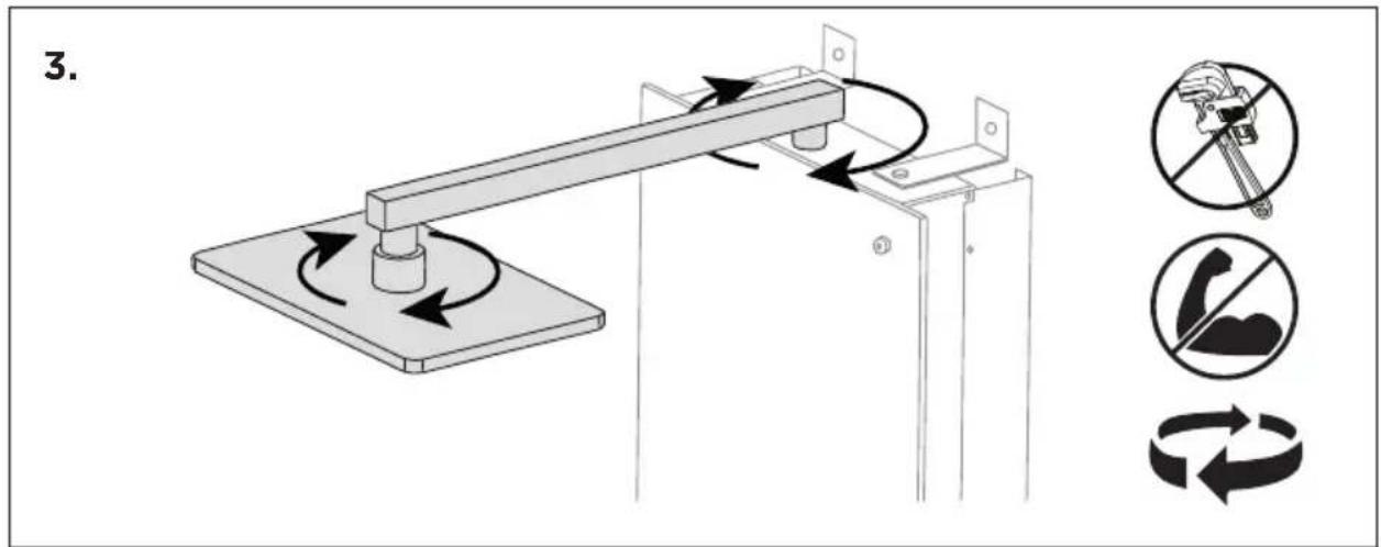 HARVIA Nova SWA20U1XA - See figures » Installation of steam shower column - 2