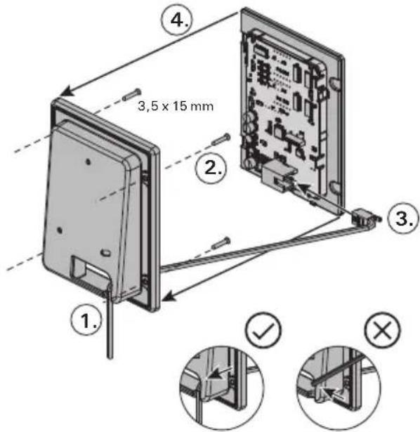 HARVIA Nova SWA20U1XA - EN: Installing the control panel - 5