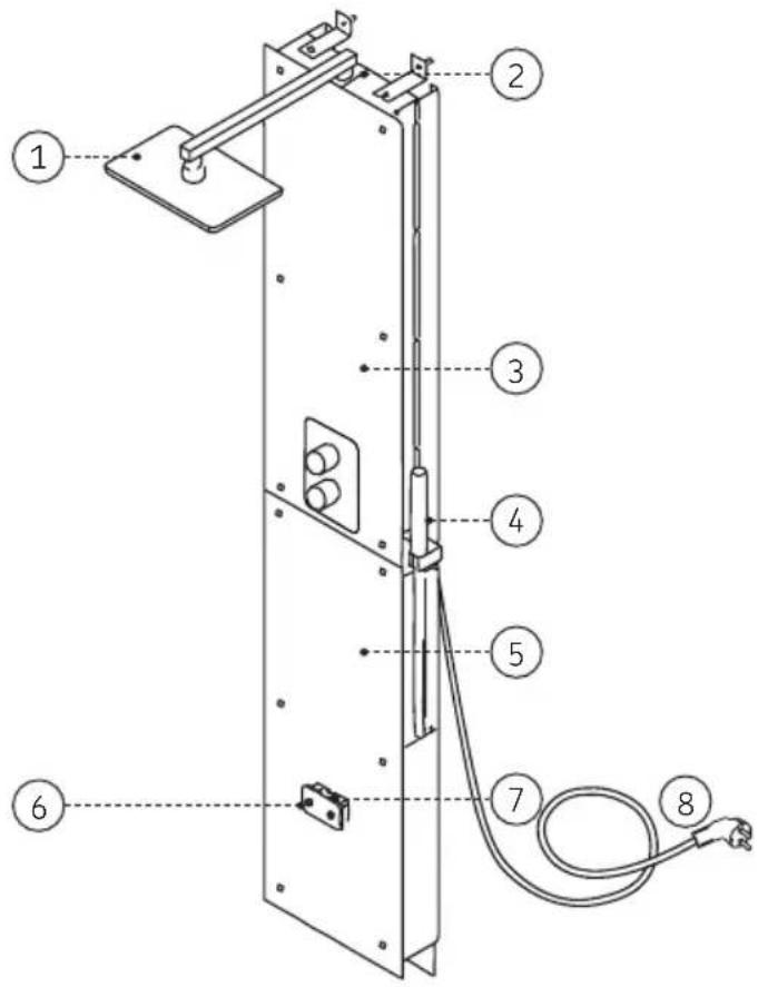 HARVIA Nova SWA20U1XA - Lees voordat u de stoomdouchekolom installeert de instructies voor installatie en controleer het volgende: - 2