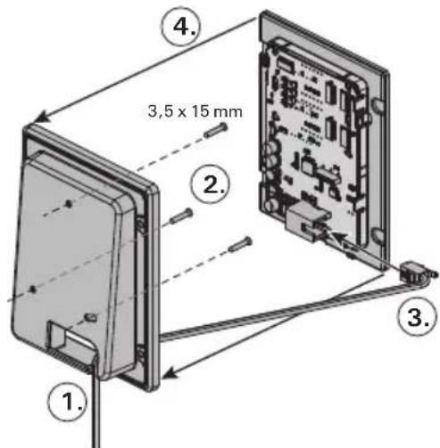 HARVIA Nova SWA20U1XA - EN: Installing the control panel - 3