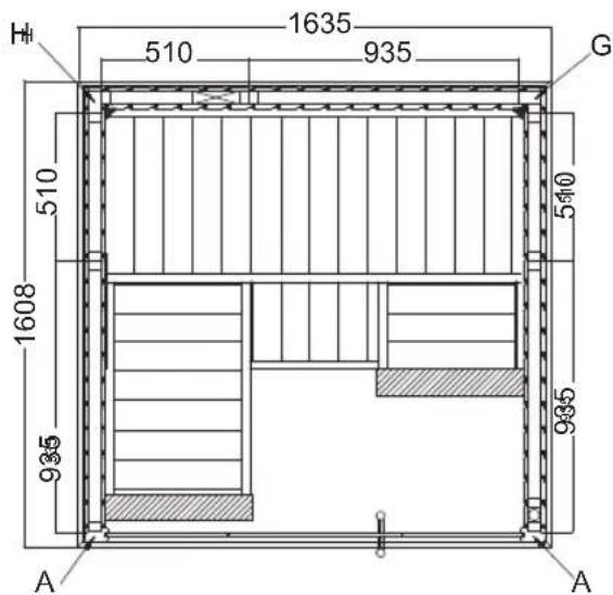 HARVIA Variant View S1616SV - Variant View Small S1616SV - 1