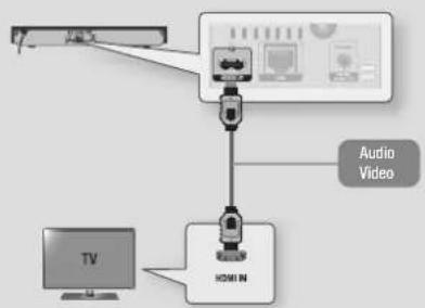 SAMSUNG BDF5500K - Connecting to a TV - 1