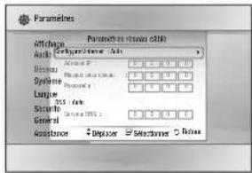 SAMSUNG BDF5500K - Paramètres réseau câblé - 1