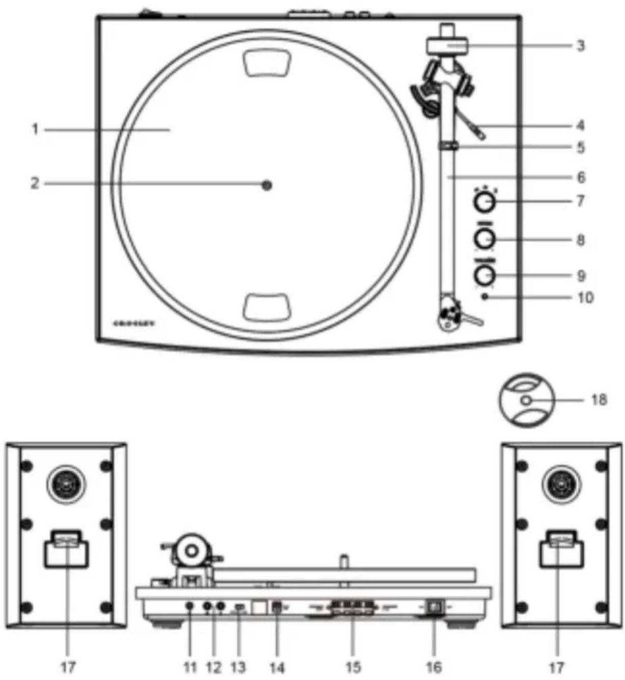Crosley T150B - Product Description - 1