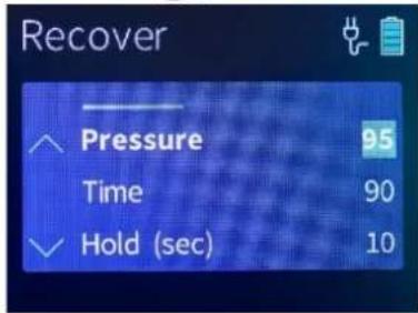THERABODY RecoveryAir PRO - Étape 9 : régler la pression du traitement - 2