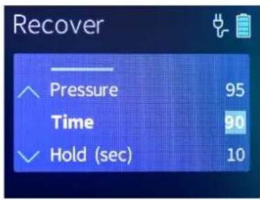 THERABODY RecoveryAir PRO - Étape 10 : définir la durée de traitement - 1