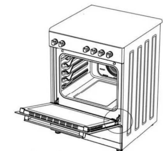 CONTINENTAL EDISON CECV60FCB - Nettoyage et installation de la porte du FOUR - 1