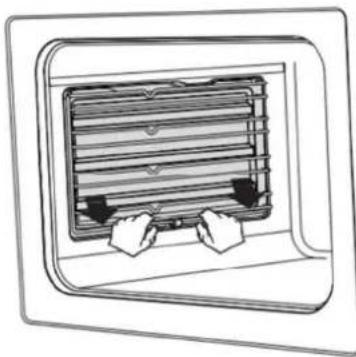 CONTINENTAL EDISON CECV60FCB - Installation et retrait des supports de grille : - 1