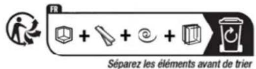 CONTINENTAL EDISON CECV60FCS - Déballage de l'appareil et mise au rebut des éléments d'emballage - 1