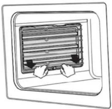 CONTINENTAL EDISON CECV60FCS - Installation et retrait des supports de grille : - 1