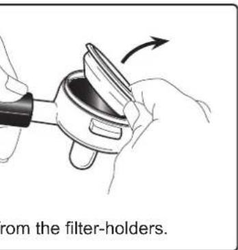 Casadio Dieci A1 - FILTER-HOLDERS - This operation must be made on all the filter-holders at the end of each working day - 3