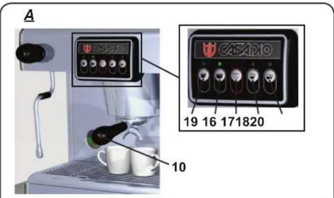 Casadio Dieci A1 - Erogacion del café - 1