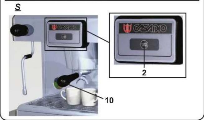 Casadio Dieci A1 - Erogacion del café - 2