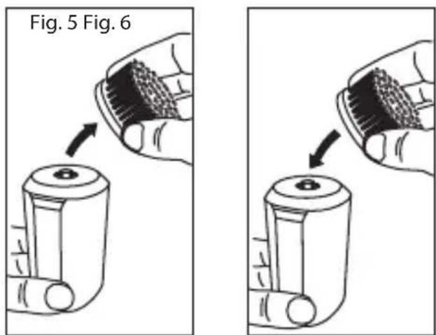 REMINGTON RECHARGE Compact Cleansing - Odstránenie hlavy s kefkou: - 1
