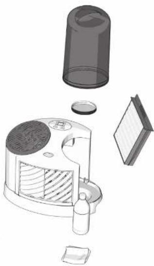 AirCare TableTop 7D6100 - Comment nettoyer VOITRE table-top - 1