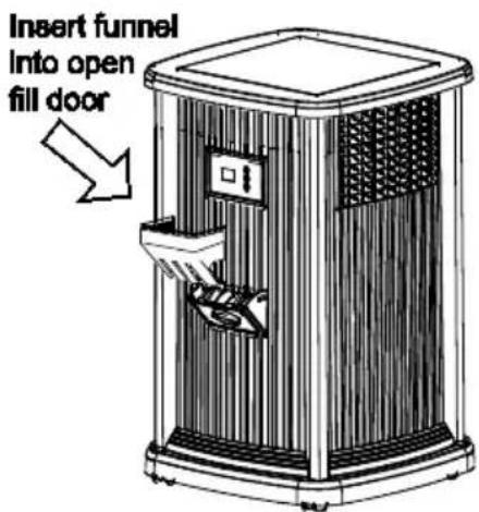 AirCare Pedestal EP9500 - CAUTION: Before filling, ensure unit is turned OFF and unplugged - 1