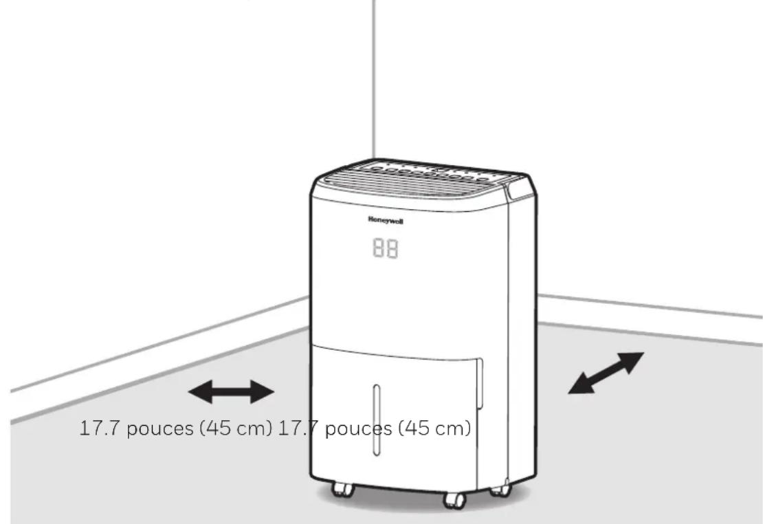 Honeywell 88 17.7 pouces (45 cm) 17.7 pouces (45 cm)