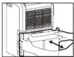 HONEYWELL DH45PWKN - Draining water collected in the Water Tank - 1