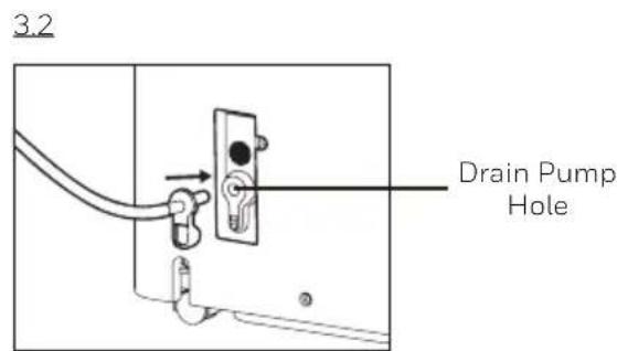 HONEYWELL DH45PWKN - Continuous Water Drainage - Using the Drain Pump Option (Drain Tube included) - 2