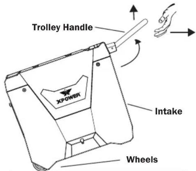 XPower XD85L2 - Lift with Hand Carry Handles - 1
