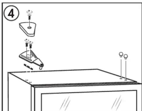 DANBY DFG26A1B - DOOR REVERSAL INSTRUCTIONS - 4