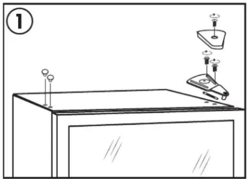 DANBY DFG26A1B - Instructions de reversion de porte - 1