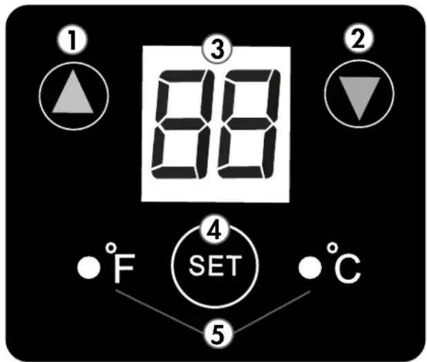 DANBY DFG26A1B - Panneau de control - 1