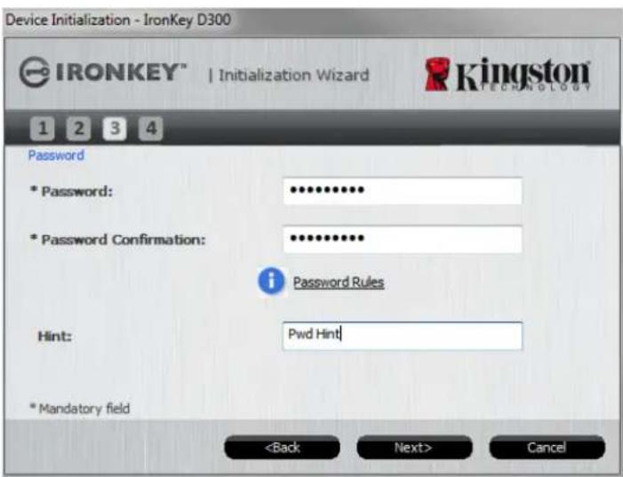 KINGSTON IronKey D300 - Device Initialization (Windows Environment) - 3
