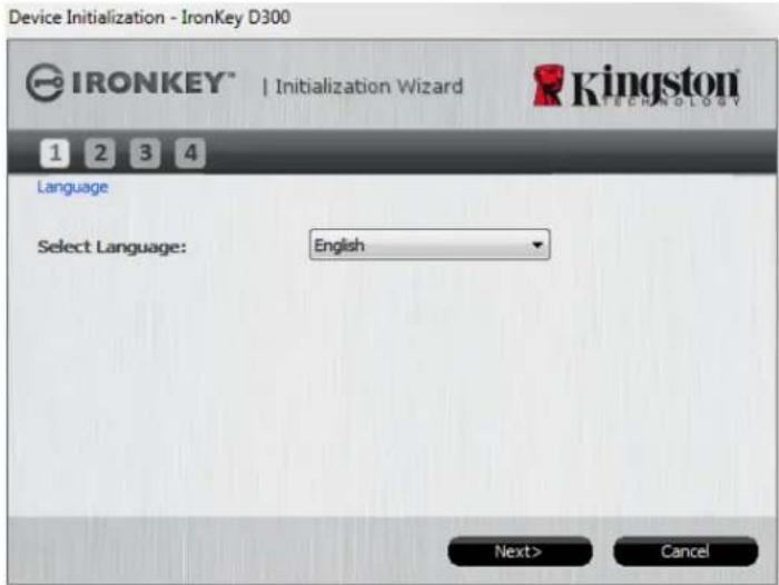 KINGSTON IronKey D300 - Device Initialization (Windows Environment) - 1