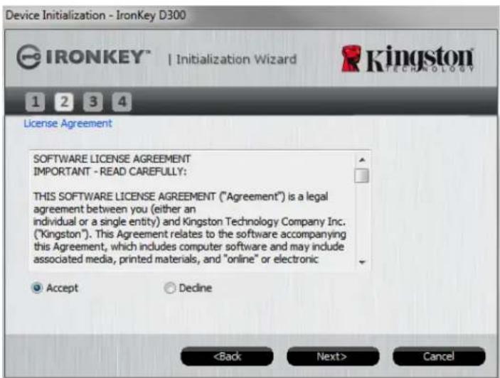 KINGSTON IronKey D300 - Device Initialization (Windows Environment) - 2