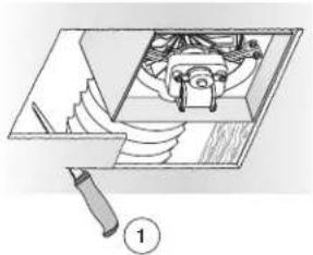 NuTone ChromaComfort - Remove old fan and prepare ceiling. - 1