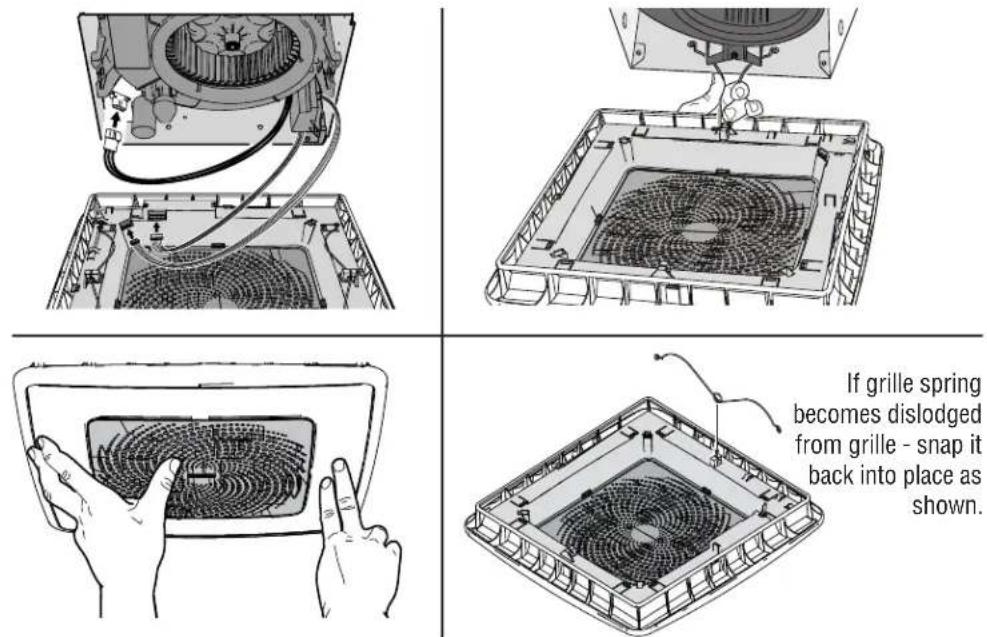 NuTone ChromaComfort - Install grille. - 1
