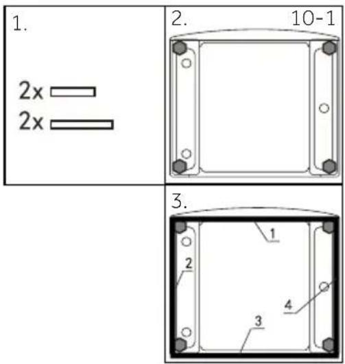 1. 2x 2x 2. 10-1 3. 1 2 3 4