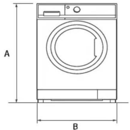 HAIER HW80GBD14979UDF - Product dimensions - 1