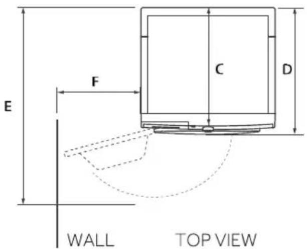 HAIER HW80GBD14979UDF - Product dimensions - 2