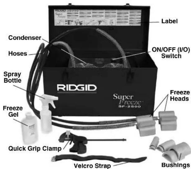 RIDGID SuperFreeze SF2500 - Standard Equipment - 1