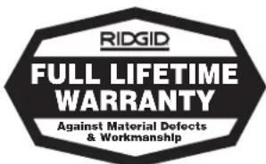 RIDGID SuperFreeze SF2500 - No other express warranty applies - 1