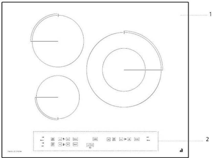 JENN-AIR JIC4324KB - Table de cuisson - 1