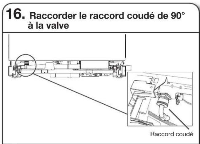JENN-AIR JDPSS245LX - Branchement du TUYAU de remplissage à la VALVE de distribution - 1