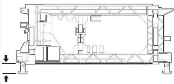 JENN-AIR JDPSS245LX - Ajuste de pata niveladora - 1