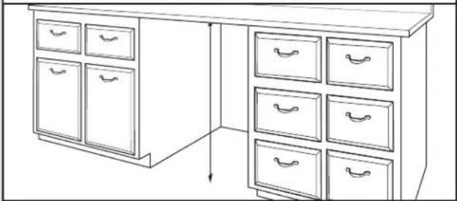 JENN-AIR JDPSS245LX - Mida la abertura del gabinete - 1