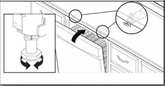 JENN-AIR JDPSS245LX - Compruebe el espacio de la puerta - 1