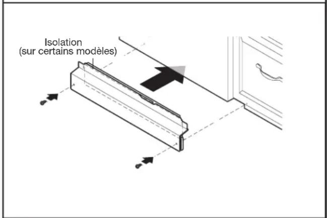 JENN-AIR JDPSS245LX - Réinstaller les panneaux d'accès et les dispositifs de fixation - 1