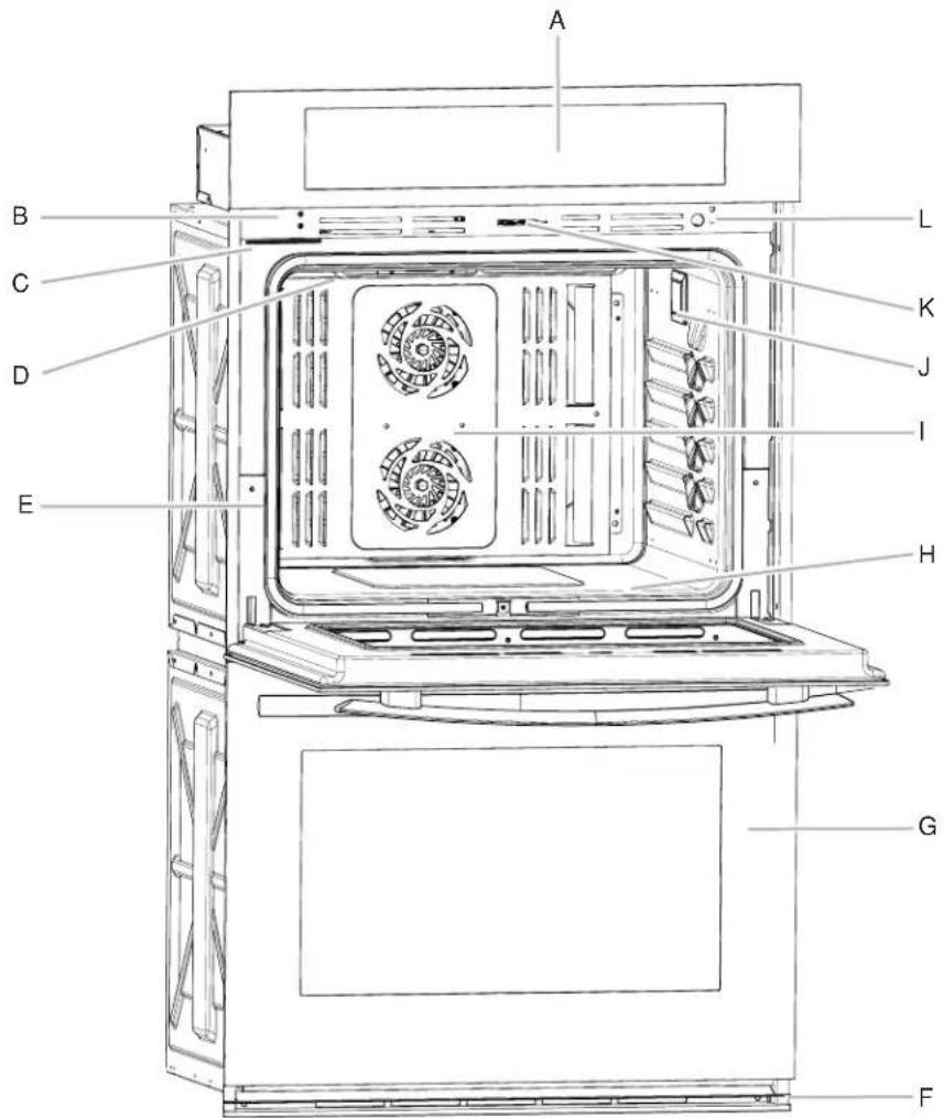 JENN-AIR JJW3830DB - Parts and Features - 1